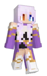 amethyst and blue chalk Minecraft skin — Slim model — first worn by ReddOak01