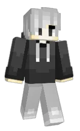 silver and tundora Minecraft skin — Classic model — first worn by Hi_im_bobe