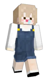 white and cameo Minecraft skin — Slim model — first worn by 9_month