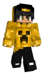 corn and pirate gold Minecraft skin — Slim model — first worn by _BZH