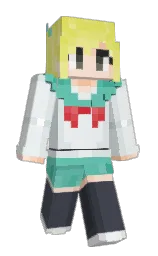 fountain blue and geyser Minecraft skin — Slim model