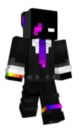 mine shaft and cod gray Minecraft skin — Classic model — first worn by PixelVoidshy