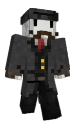 mine shaft and cod gray Minecraft skin — Classic model — first worn by SomeThingz