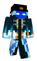 white and black Minecraft skin — Classic model — first worn by VoidWall_777