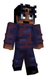 port gore and black Minecraft skin — Classic model — first worn by spot_swat