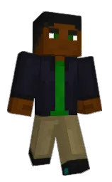 brown bramble and cinder Minecraft skin — Classic model — first worn by CaptainKami18