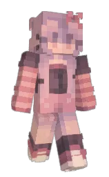 Slimeslee's Minecraft skin wearing the Cherry Blossom cape
