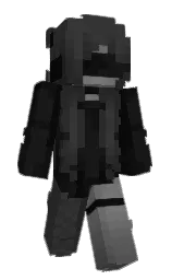 icyyi's Minecraft skin wearing the Purple Heart cape
