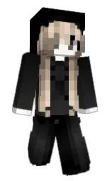 black and soya bean Minecraft skin — Slim model