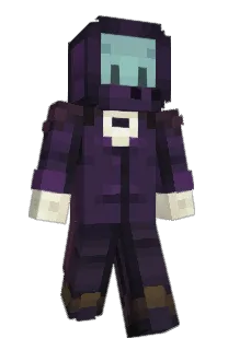 Front of Antrie's skin