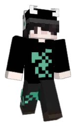 black and mine shaft Minecraft skin — Classic model — first worn by Razanur