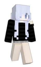 old lace and black Minecraft skin — Slim model