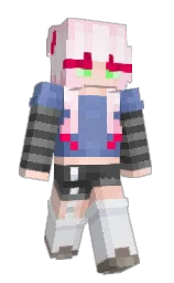 Minecraft-Skin in pale rose und tutu — Modell: Schmal — zuerst getragen von Iris_lv