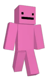 persian pink and black Minecraft skin — Classic model — first worn by s4gelee