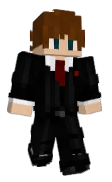 black and cashmere Minecraft skin — Classic model — first worn by max_879
