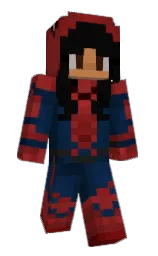 black pearl and falu red Minecraft skin — Classic model — first worn by jvzzi_