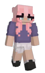 Ashle_y's Minecraft skin wearing the Aurora cape