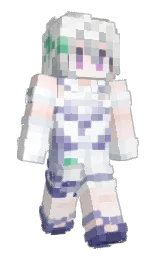 white and catskill white Minecraft skin — Slim model