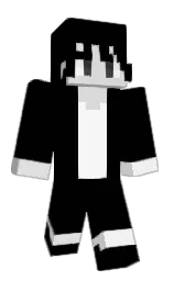 black and alto Minecraft skin — Classic model — first worn by Couscousdutieks