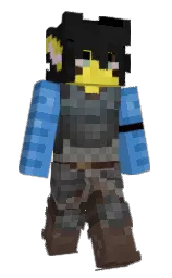 indigo and cod gray Minecraft skin — Classic model — first worn by MinAFen
