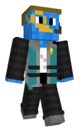 mine shaft and cod gray Minecraft skin — Classic model