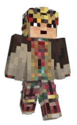 xBlurp's Minecraft skin wearing the Purple Heart cape
