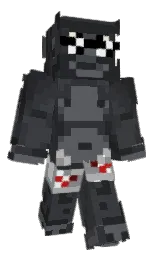 geniuslly's Minecraft skin wearing the Builder cape