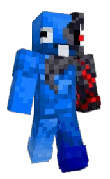 science blue and blue ribbon Minecraft skin — Classic model — first worn by Benyo2007