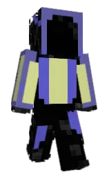 black and deco Minecraft skin — Slim model — first worn by TimMayer