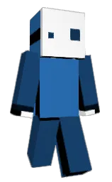 chathams blue and cerulean blue Minecraft skin — Slim model
