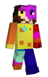 purple pizzazz and wattle Minecraft skin — Slim model — first worn by John_0696