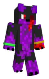 mine shaft and purple Minecraft skin — Classic model — first worn by sky_box