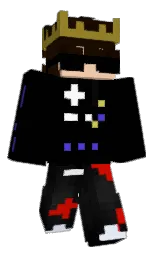 black and wheat Minecraft skin — Classic model