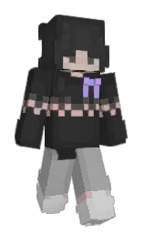 Fioya's Minecraft skin wearing the Cherry Blossom cape