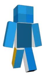 white and black Minecraft skin — Classic model