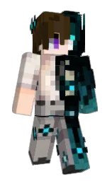 dusty gray and tide Minecraft skin — Slim model — first worn by K1sieloo