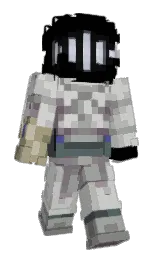 black and quill gray Minecraft skin — Slim model