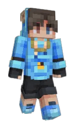 Derapachu's Minecraft skin wearing the Pan cape