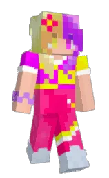 rose and periwinkle gray Minecraft skin — Slim model — first worn by IceyBR