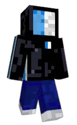 black and charade Minecraft skin — Classic model