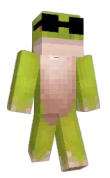 black and wasabi Minecraft skin — Slim model