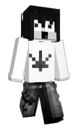 white and cod gray Minecraft skin — Classic model