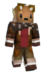 cocoa brown and crowshead Minecraft skin — Classic model — first worn by MAGICBUTTER87