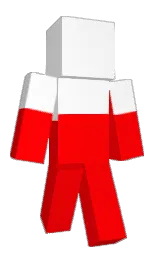 red Minecraft skin — Classic model