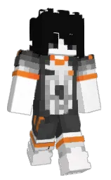 cod gray and white Minecraft skin — Slim model — first worn by Jogostwelve