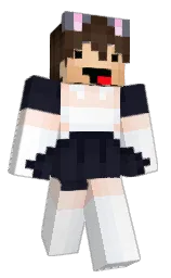 white and steel gray Minecraft skin — Classic model — first worn by GGuYa98