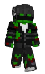Minecraft-Skin in cod gray und japanese laurel — Modell: Klassisch