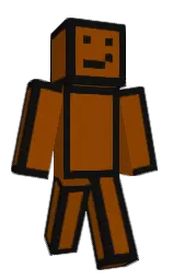 brown and cod gray Minecraft skin — Classic model