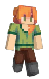 Mewloww's Minecraft skin wearing the Common cape