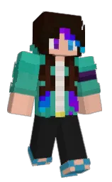 graphite and keppel Minecraft skin — Slim model — first worn by BlueCecil2P